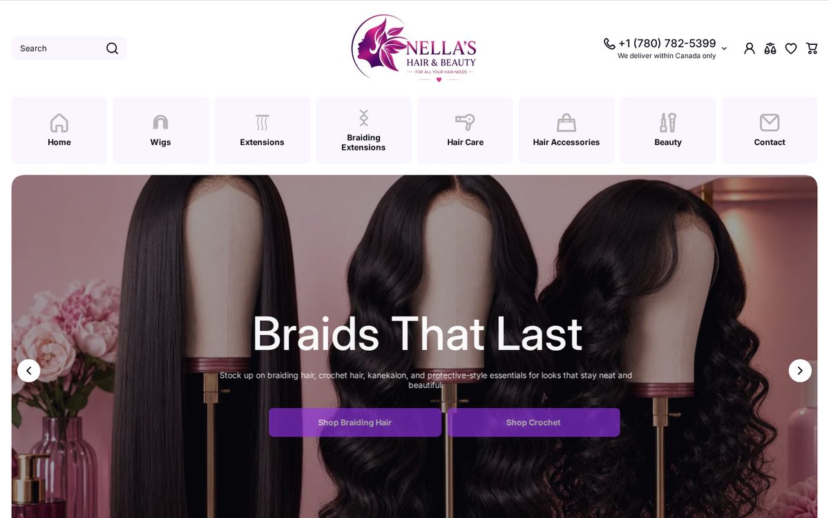 Nella Hair project overview